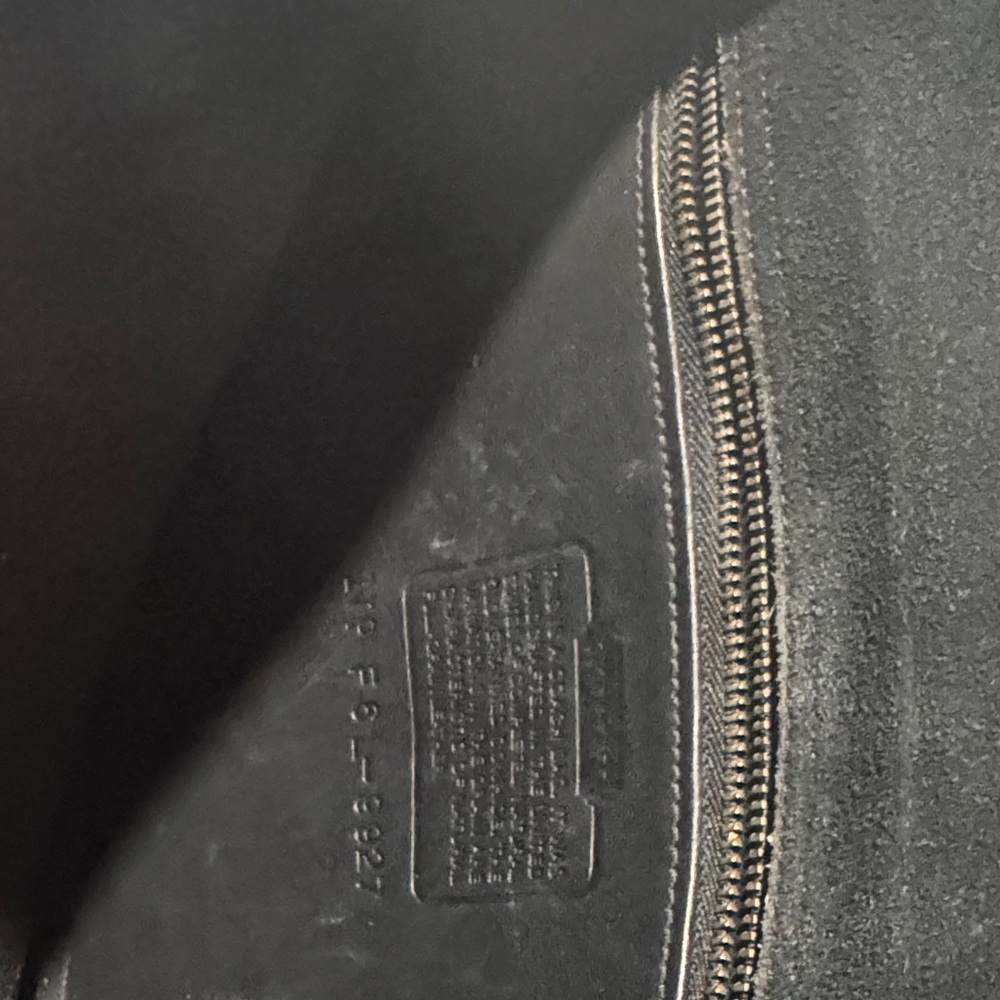 Coach Black Leather Satchel with Gold Details - Picture 5 of 6
